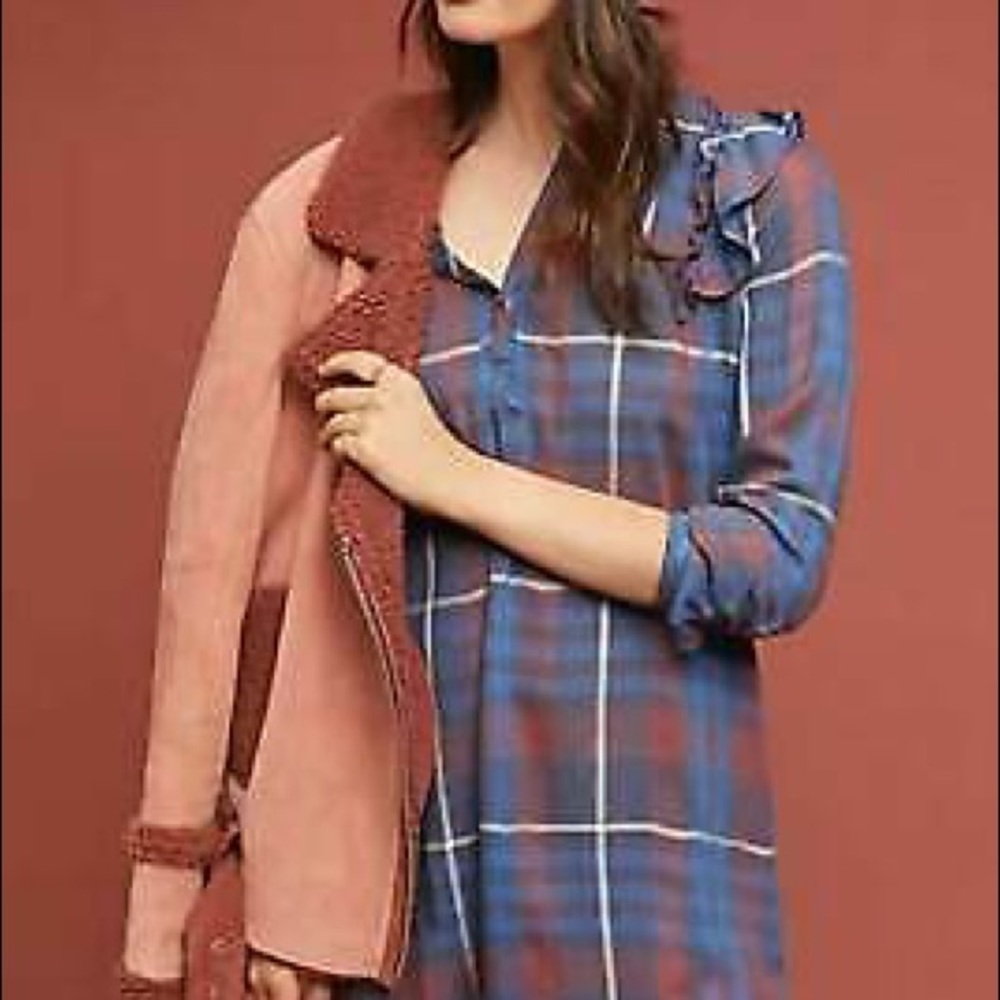 Cloth & Stone Ruffled Shirtdress - Picture 2 of 3